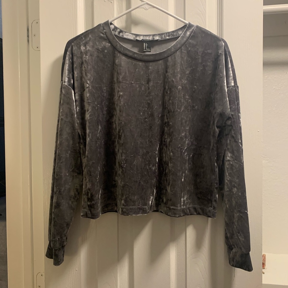 Velvet sweater
